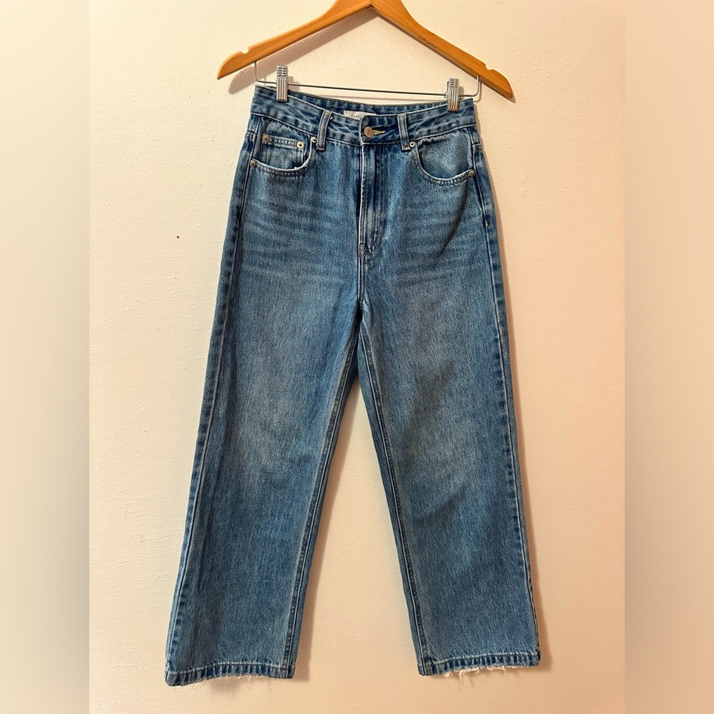 Glassons Women’s Medium Wash Wide Leg Jeans Size 8